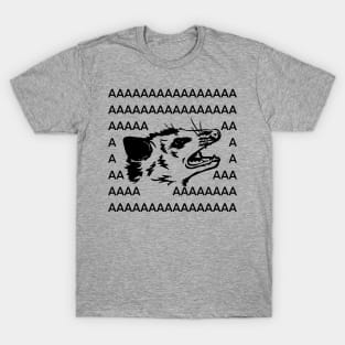 Opossum Screaming AAAAAAAAA funny T-Shirt